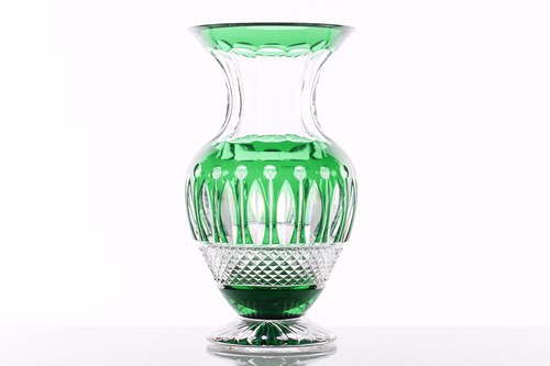 Lot 299 - Saint Louis, France, a crystal glass vase of...
