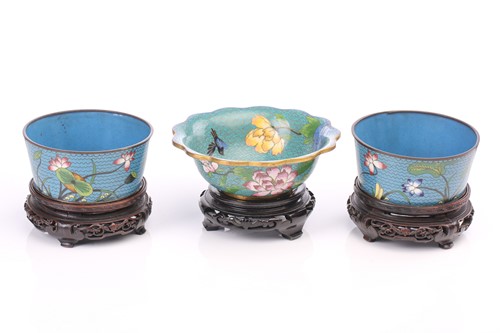 Lot 251 - A collection of Chinese cloisonne, 20th...