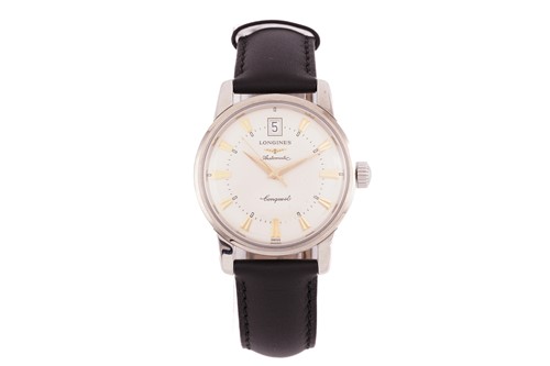 Lot 443 - A Longines Conquest Heritage automatic watch,...