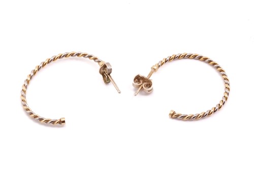 Lot 52 - A 9 carat gold gate link bracelet with padlock...