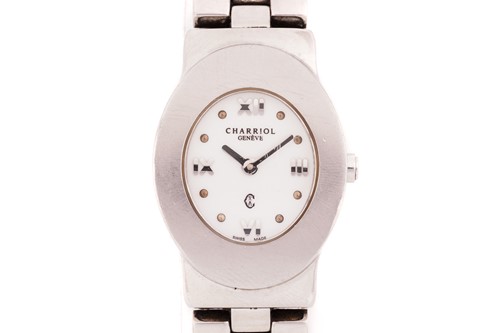 Lot 415 - A Charriol Ladys Azuro lady's wristwatch,...