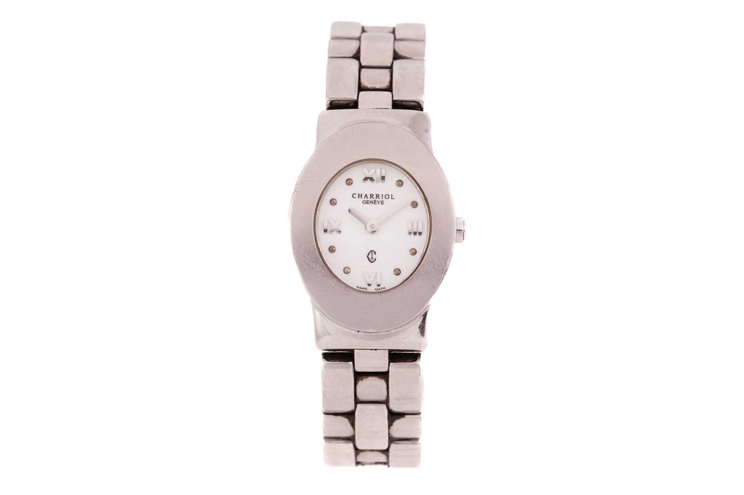 Lot 415 - A Charriol Ladys Azuro lady's wristwatch,...