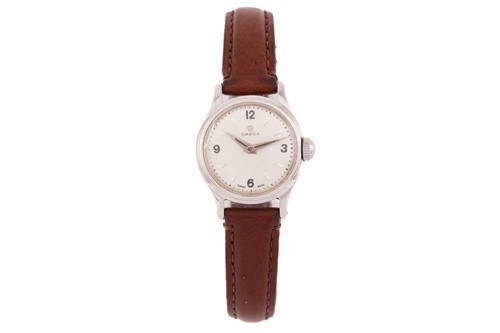 Lot 437 - A 1950 lady's Omega hand-wound watch,...