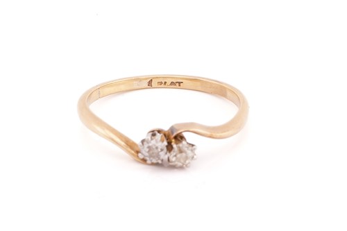 Lot 38 - A four stone rose cut diamond cluster ring; a...