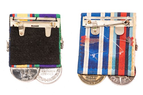 Lot 345 - Two medal groups: Operational Service Medal,...