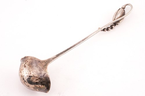 Lot 376 - A Georg Jensen small sauce ladle, GI mark and...