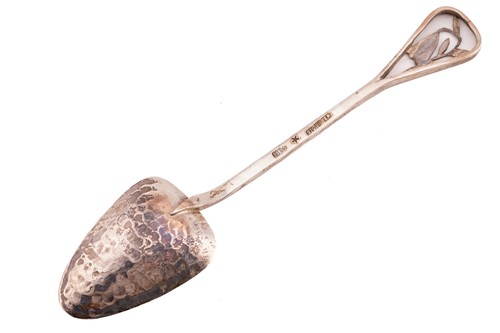 Lot 376 - A Georg Jensen small sauce ladle, GI mark and...