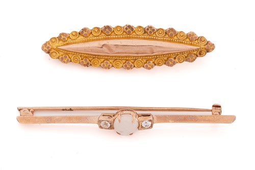 Lot 112 - A pair of 9 carat rose gold cufflinks, the...