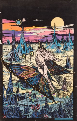 Lot 198 - Seventeen original psychedelic art posters...