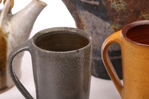Lot 670 - A Studio pottery spiral form vase, possibly by...