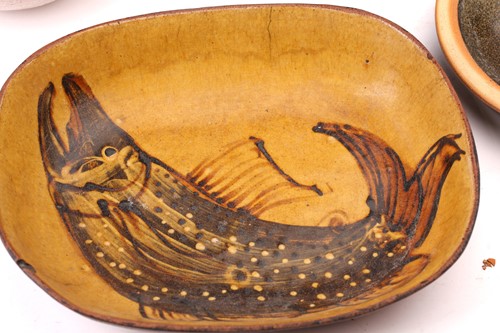 Lot 670 - A Studio pottery spiral form vase, possibly by...