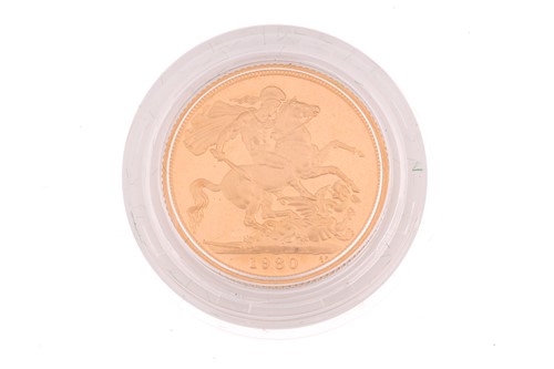 Lot 418 - An Elizabeth II proof full sovereign, dated...