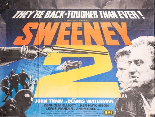 Lot 191 - Sweeney: two original quad film posters, one a...