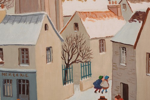 Lot 68 - Jean Axatard (b.1931) French, figures in a...