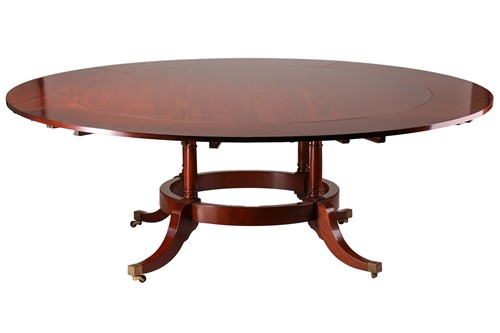 Lot 189 - A craftsman-made mahogany segmentally...