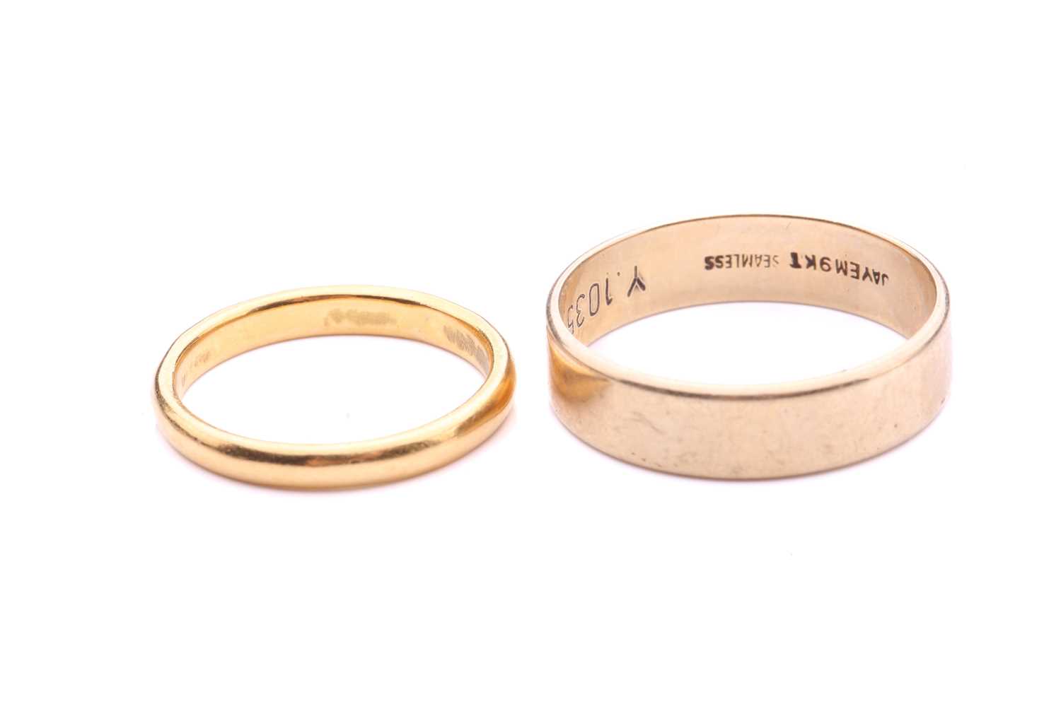 Lot 214 A 22ct Yellow Gold Wedding Band And Another   54561 0 Medium 