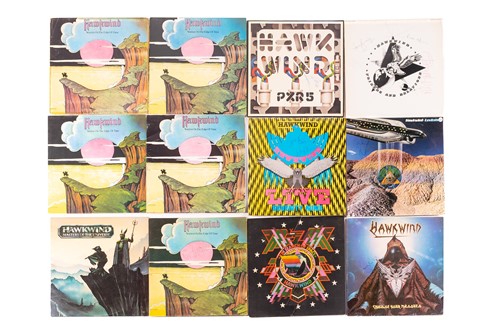 Lot 44 - Hawkwind: a collection of original vinyl LPs...