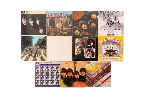 Lot 54 - The Beatles: thirteen original vinyl LPs...