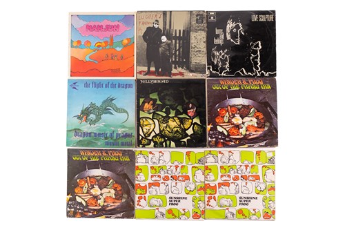 Lot 69 - Nine rare original Prog/ Rock vinyl LPs...