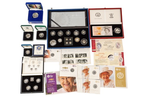 Lot 420 - A number of silver proof coins comprising...