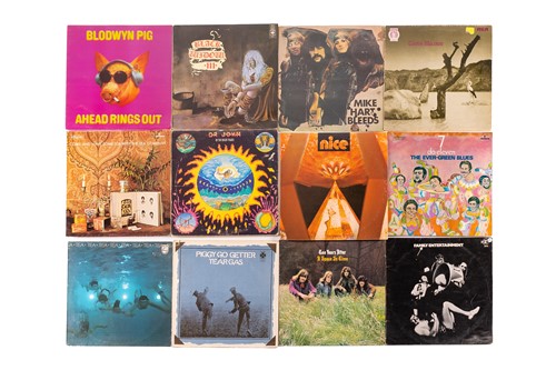 Lot 78 - Fifteen original prog vinyl LPs comprising a...