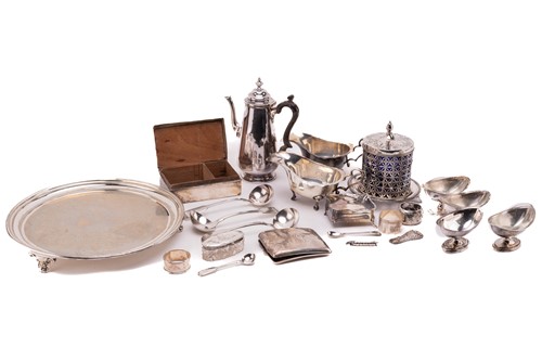 Lot 377 - A quantity of silver and silver plate...