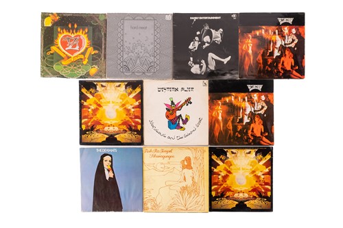 Lot 117 - Ten rare and original vinyl LPs comprising...