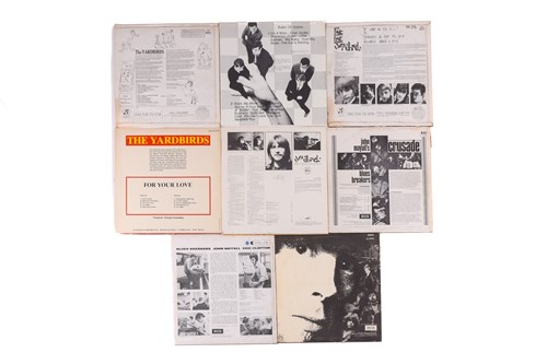 Lot 150 - Yardbirds/ John Mayall: eight original vinyl...