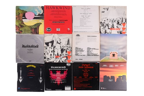 Lot 161 - Hawkwind interest: forty-six original vinyl...