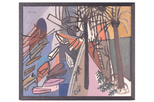 Lot 445 - Suzanne Roger (1899 - 1986), Abstract harbour...