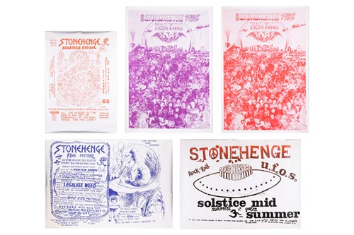 Lot 240 - A collection of "Stonehenge Free Festival"...