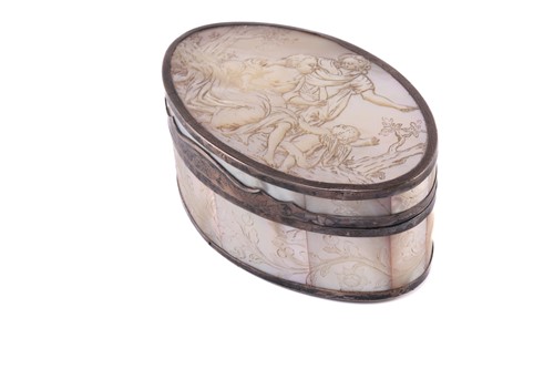 Lot 425 - A 19th century mother of pearl and...