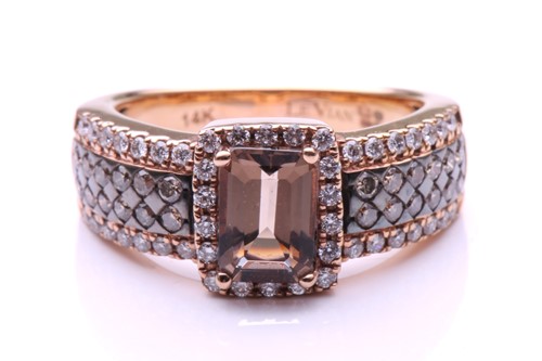 Lot 234 - Le Vian. A chocolate-coloured quartz and...