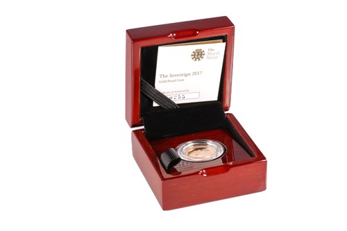 Lot 416 - Elizabeth II gold proof The Sovereign, 2017,...