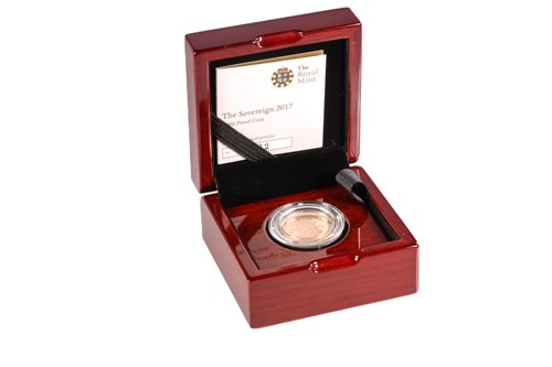 Lot 405 - Elizabeth II gold proof The Sovereign, 2017,...