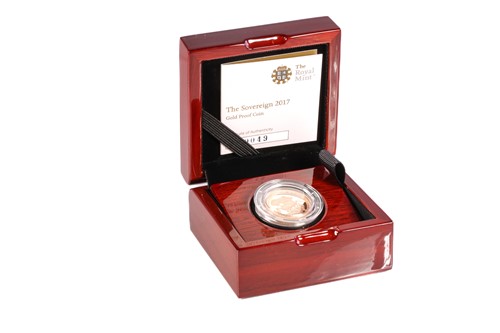 Lot 396 - Elizabeth II gold proof The Sovereign, 2017,...