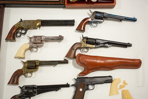Lot 629 - A cased replica American Civil war confederate...