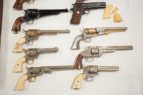 Lot 629 - A cased replica American Civil war confederate...