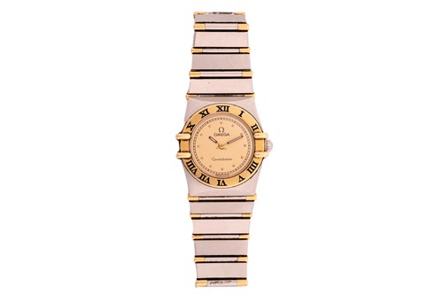 Lot 296 - An Omega Constellation lady's wristwatch,...