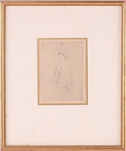 Lot 519 - Berthe Morisot (1841 - 1895) 'Nu de Dos',...