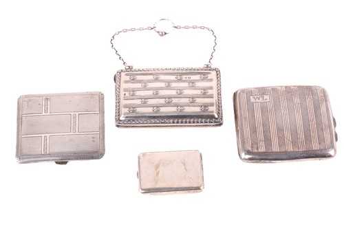 Lot 347 - An Edwardian ladies silver purse, Birmingham...