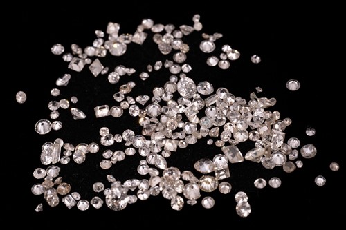 Lot 156 - 6.64ct Melee parcel of loose diamonds with...