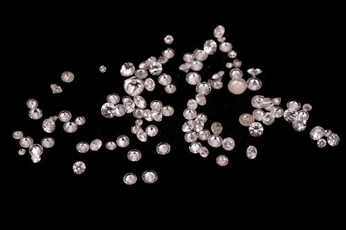 Lot 205 - 4.09ct Melee parcel of loose diamonds various...