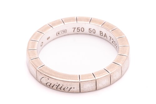 Lot 75 - Cartier - A 'Lanières' ring in 18ct white gold,...