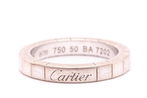 Lot 75 - Cartier - A 'Lanières' ring in 18ct white gold,...