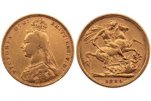 Lot 189 - A Victoria Jubilee head sovereign, dated 1889.