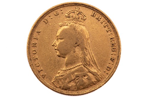 Lot 189 - A Victoria Jubilee head sovereign, dated 1889.