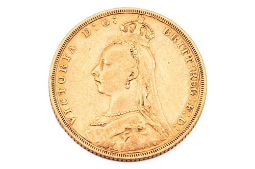 Lot 186 - A Victoria Jubilee head sovereign, dated 1888,...