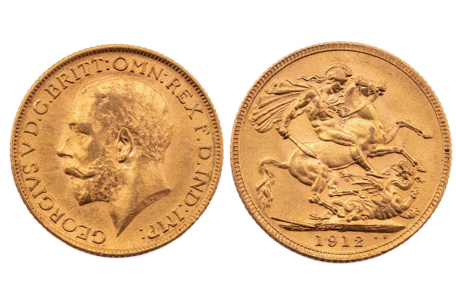 Lot 166 - A George V sovereign, dated 1912.