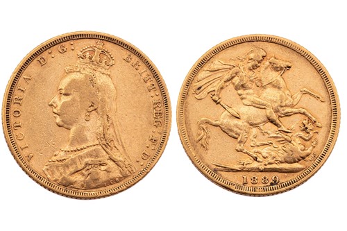 Lot 177 - A Victoria Jubilee head sovereign, dated 1889,...